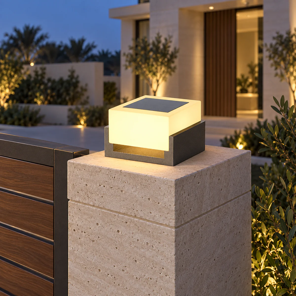 IP65 Solar & Wired LED Garden Post Cap Light – Model 2552