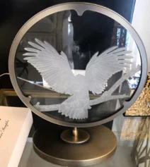 Murano glass hand engraved