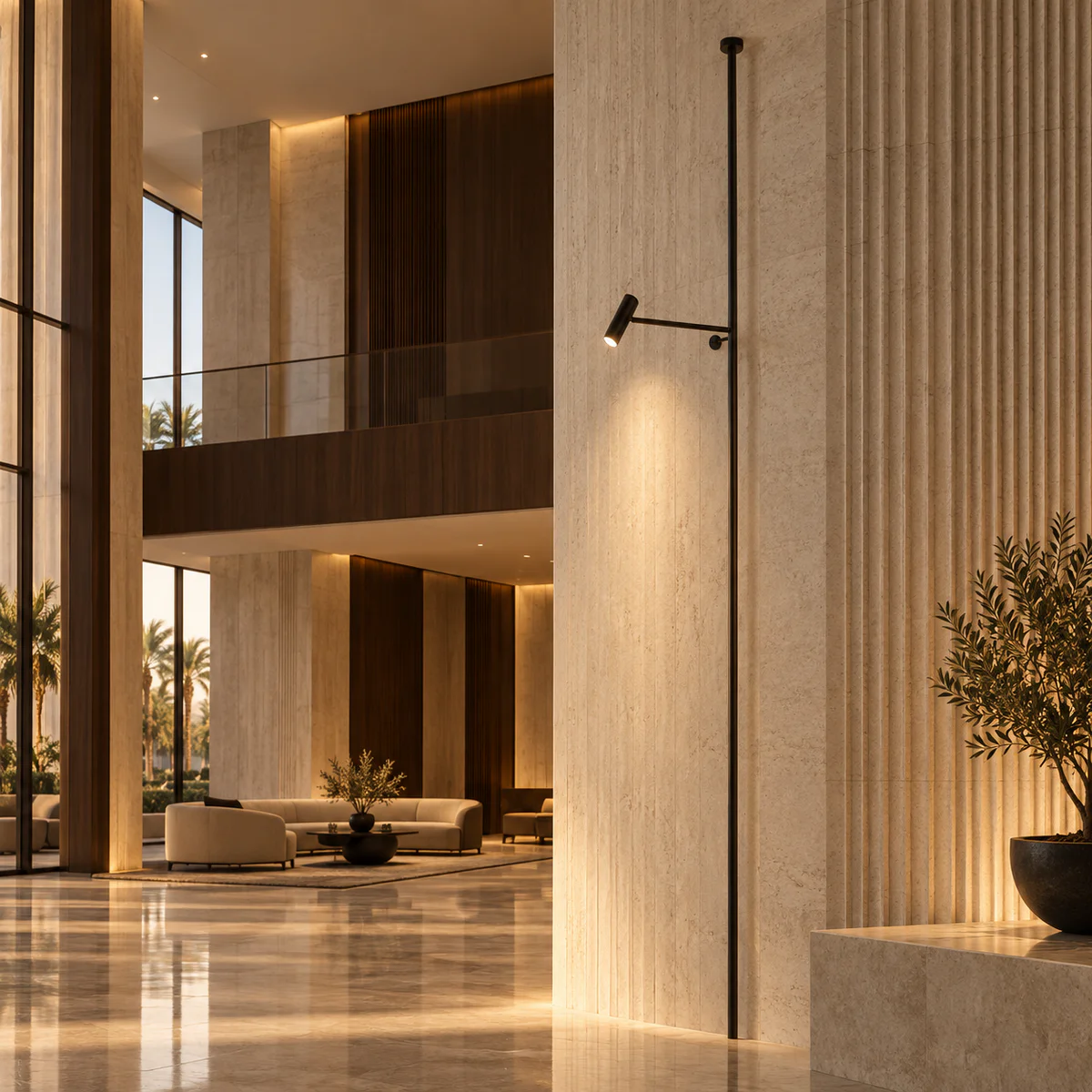 Architectural Hotel Wall Pendant Light - Model MB85040
