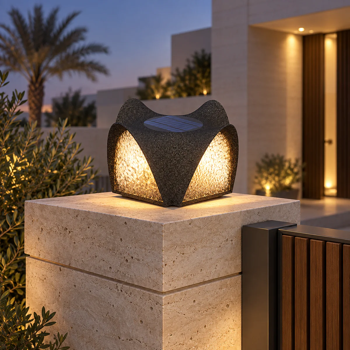 IP65 Solar & Wired LED Garden Post Cap Light – Model 2382