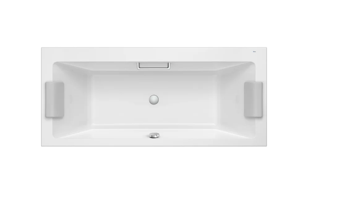 Roca Vythos Acrylic Double-Ended Bath with Tonic Hydromassage – 1800 × 900 mm