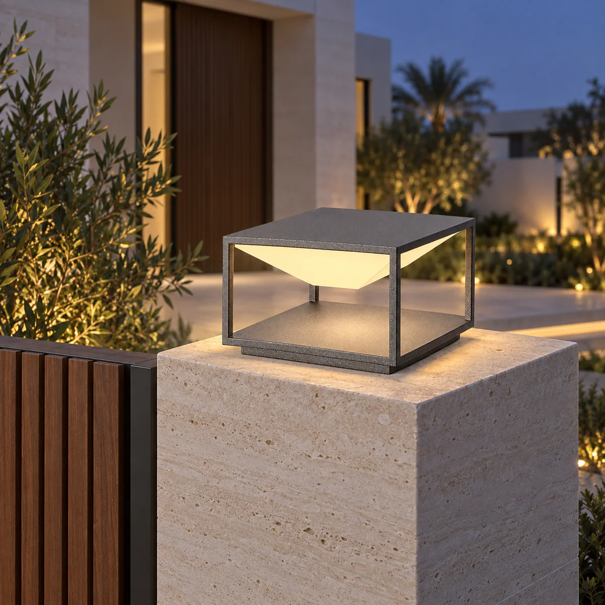 IP65 Solar & Wired LED Garden Post Cap Light – Model 2516