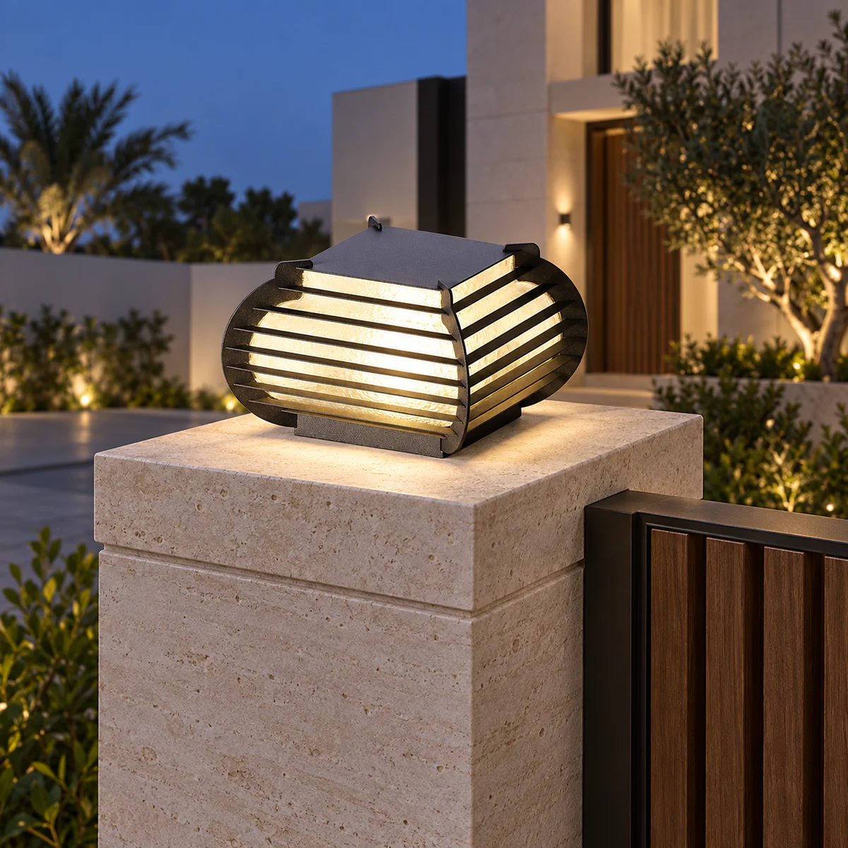 IP65 Solar & Wired LED Garden Post Cap Light – Model 2386