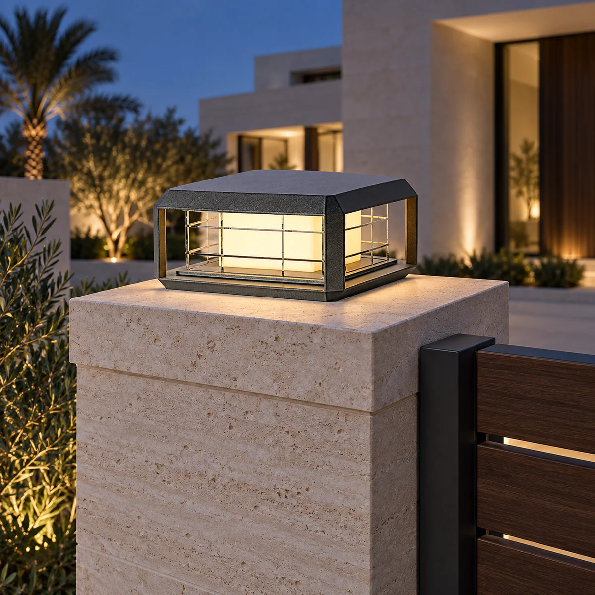 IP65 Solar & Wired LED Garden Post Cap Light – Model 2517