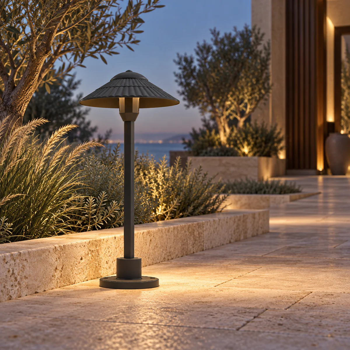 Solar & Wired LED Garden Light – Model 5002
