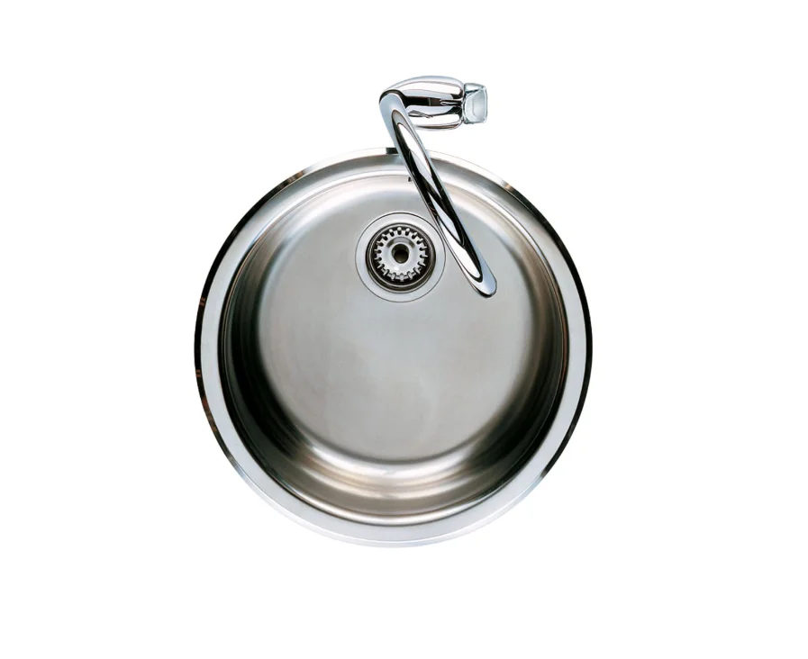 ROCA REDONDO Round Stainless Steel Single Bowl Kitchen Sink