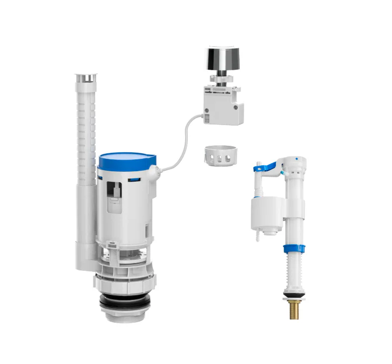 Roca Universal Cable Dual Flush Mechanism Set with Bottom Inlet Valve & Push Button