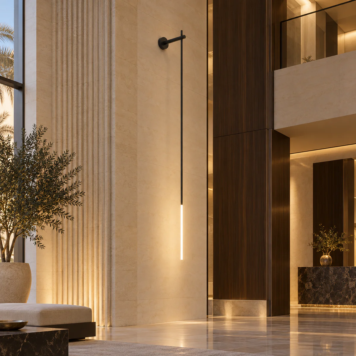 Architectural Hotel Wall Pendant Light - Model MB83988