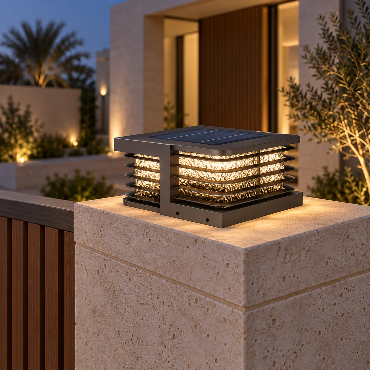IP65 Solar & Wired LED Garden Post Cap Light – Model 4202