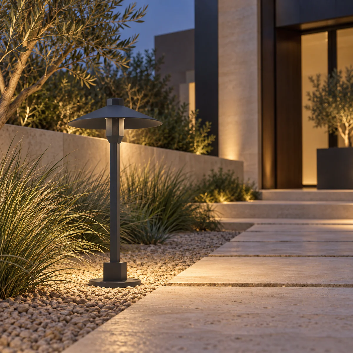 Solar & Wired Mushroom LED Garden Light – Model 5001