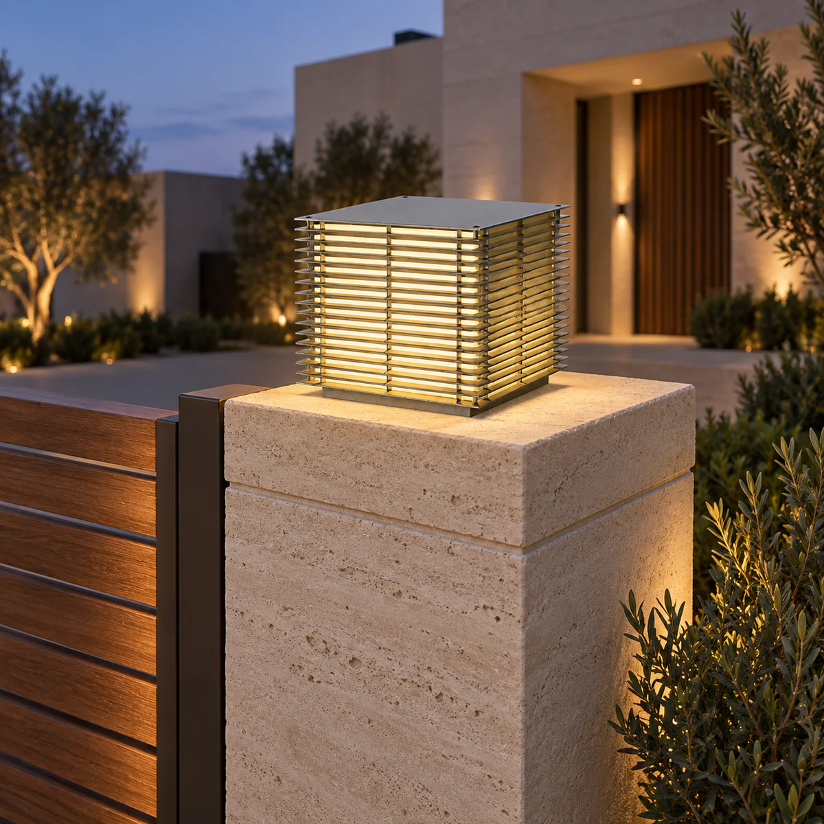 IP65 Solar & Wired LED Garden Post Cap Light – Model 2141