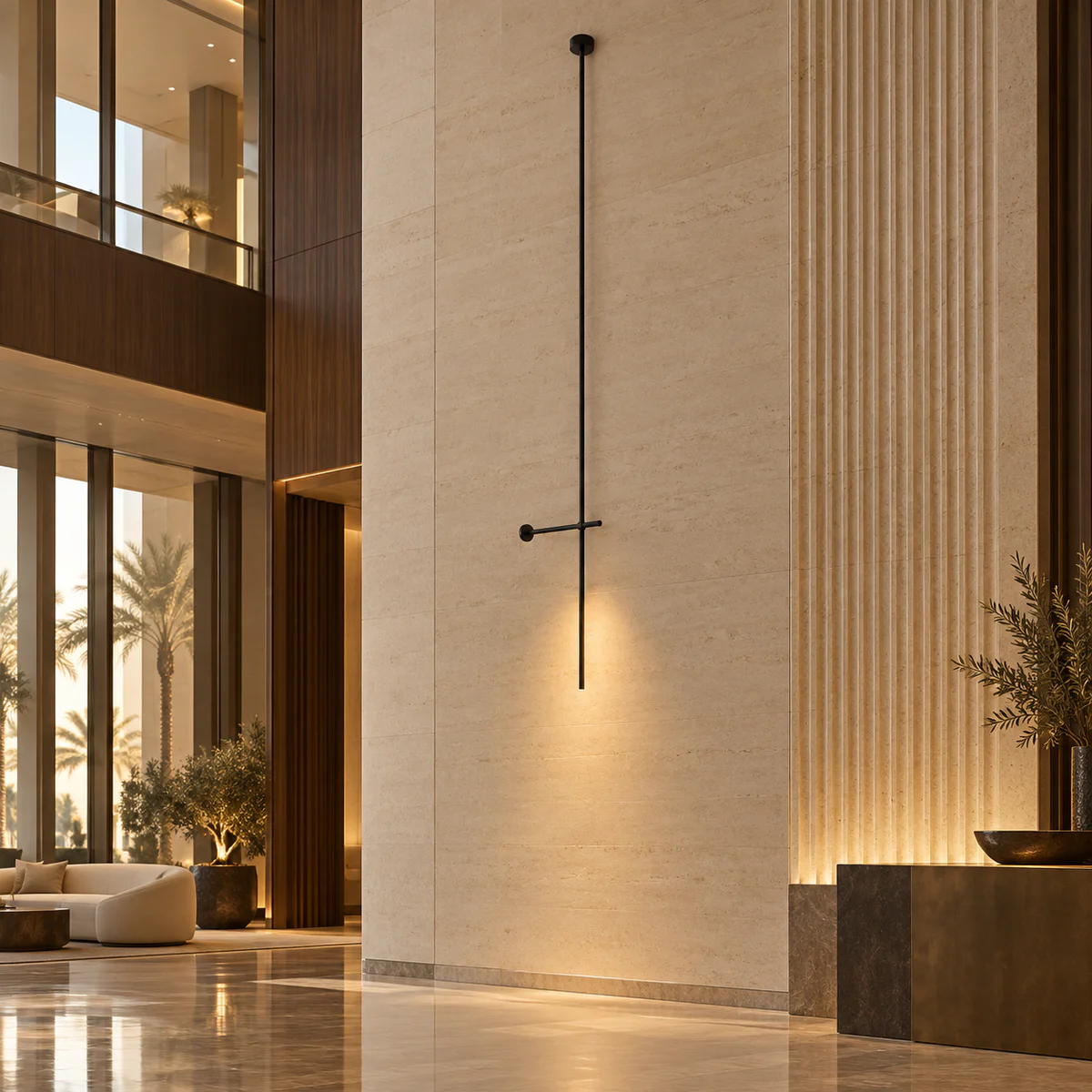 Architectural Hotel Wall Pendant Light - Model MB84646