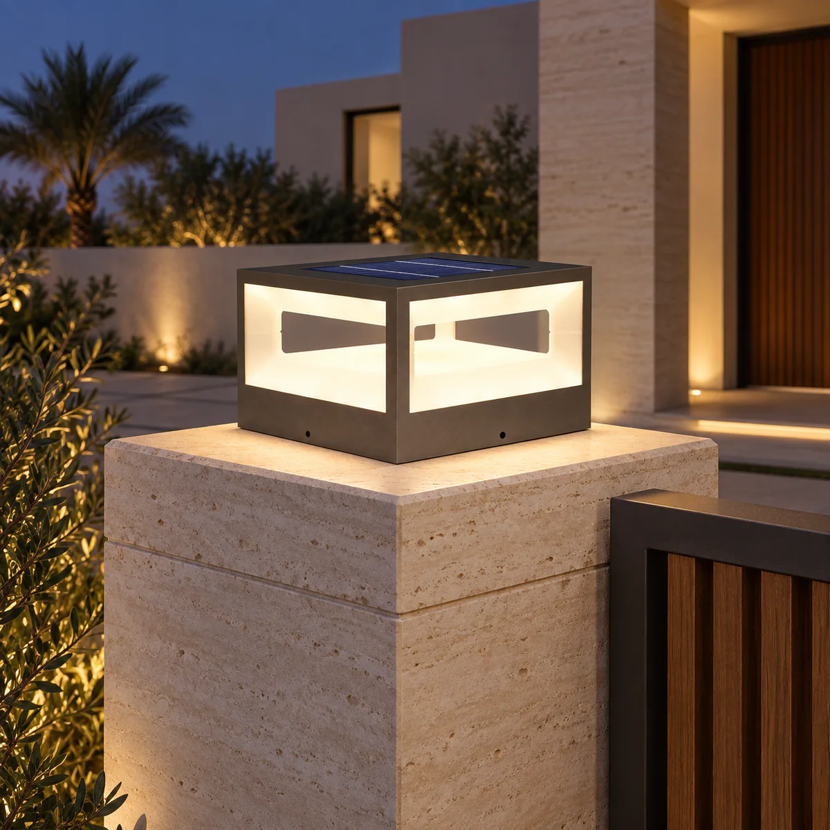 IP65 Solar & Wired LED Garden Post Cap Light – Model 2577