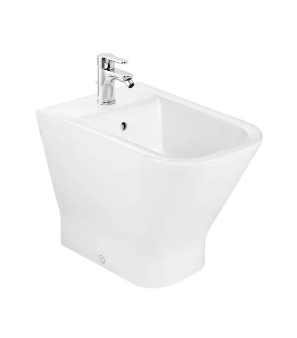 Roca The Gap Square Compact Back-to-Wall Bidet – White
