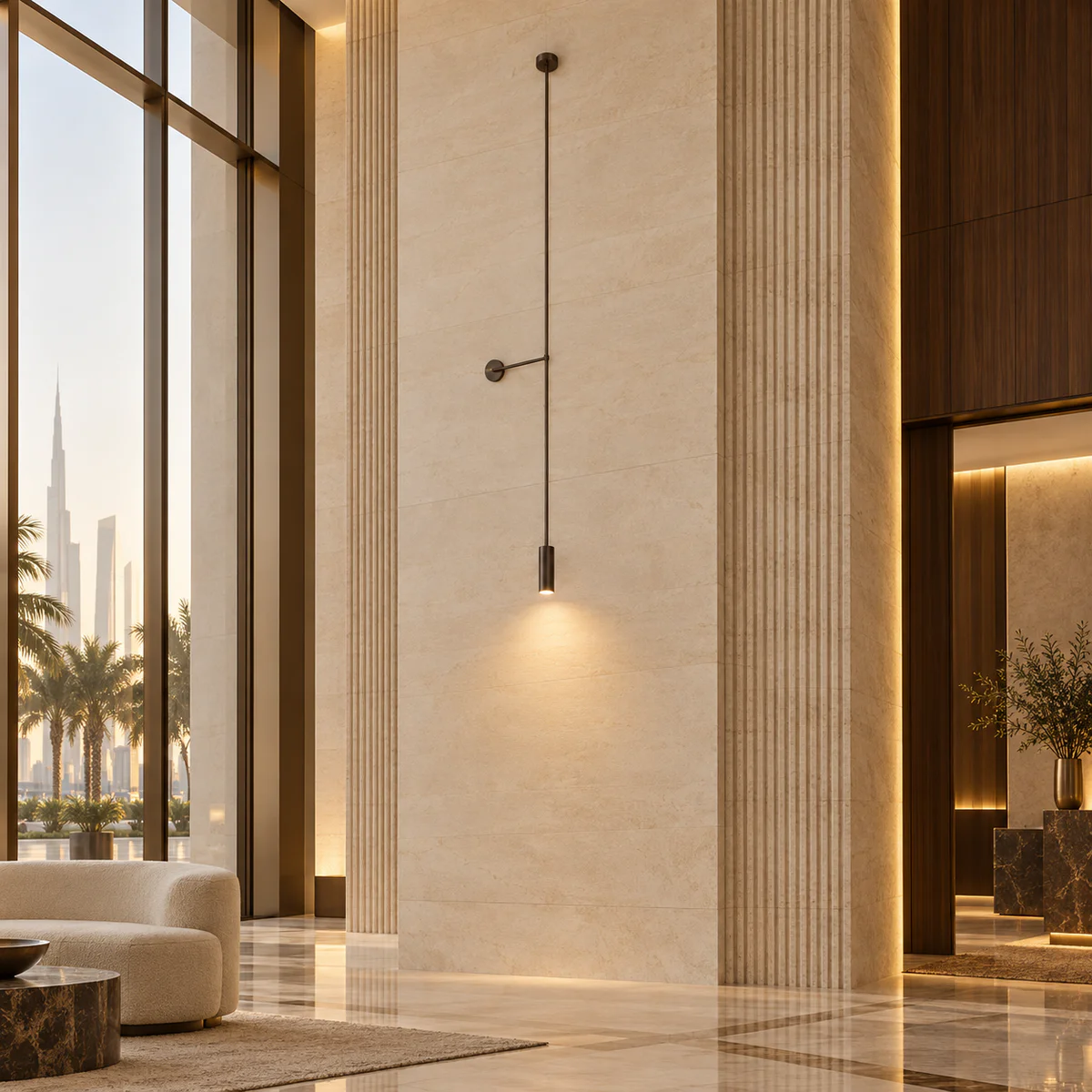 Architectural Hotel Wall Pendant Light - Model MB84930