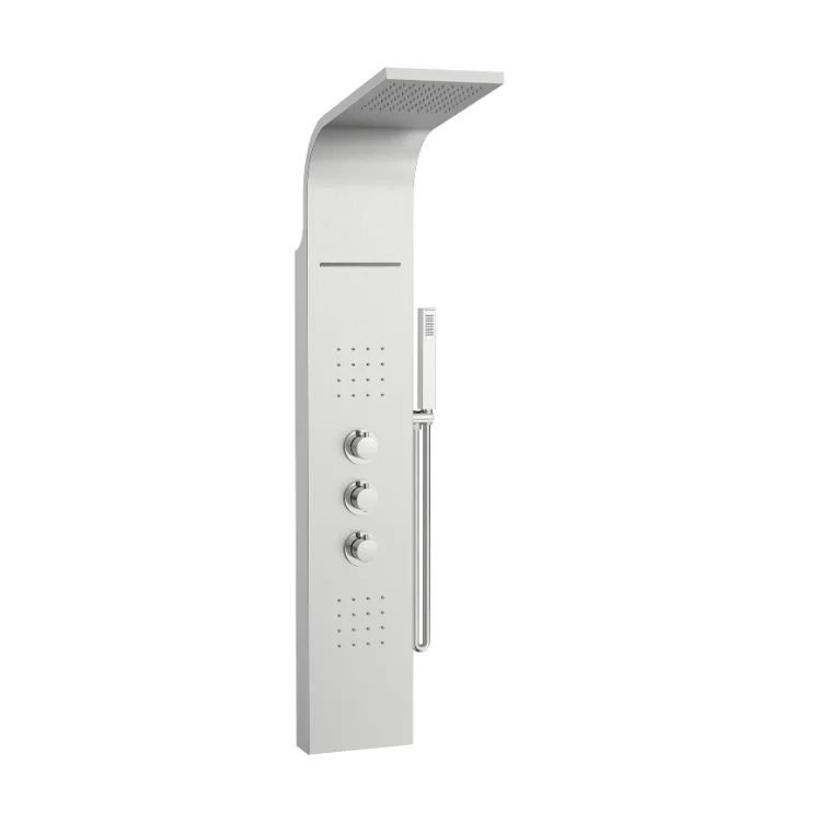 Roca Evolution Thermostatic Shower Column with Hydromassage