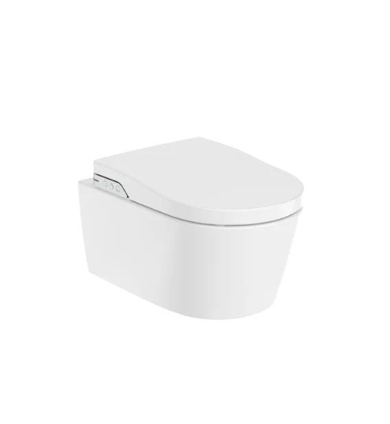 Roca In-Wash® Inspira Wall-Hung Rimless® Smart Toilet – White