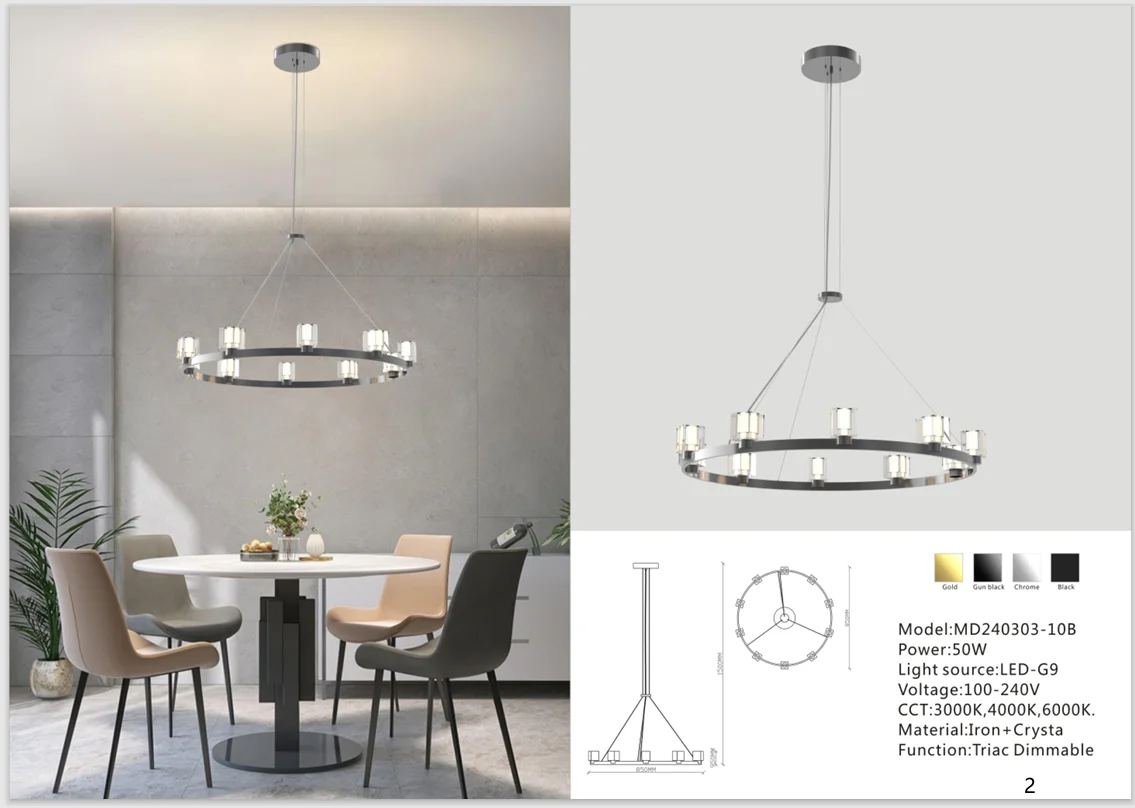 Square Crystal Pendant Chandelier for Hospitality Interiors