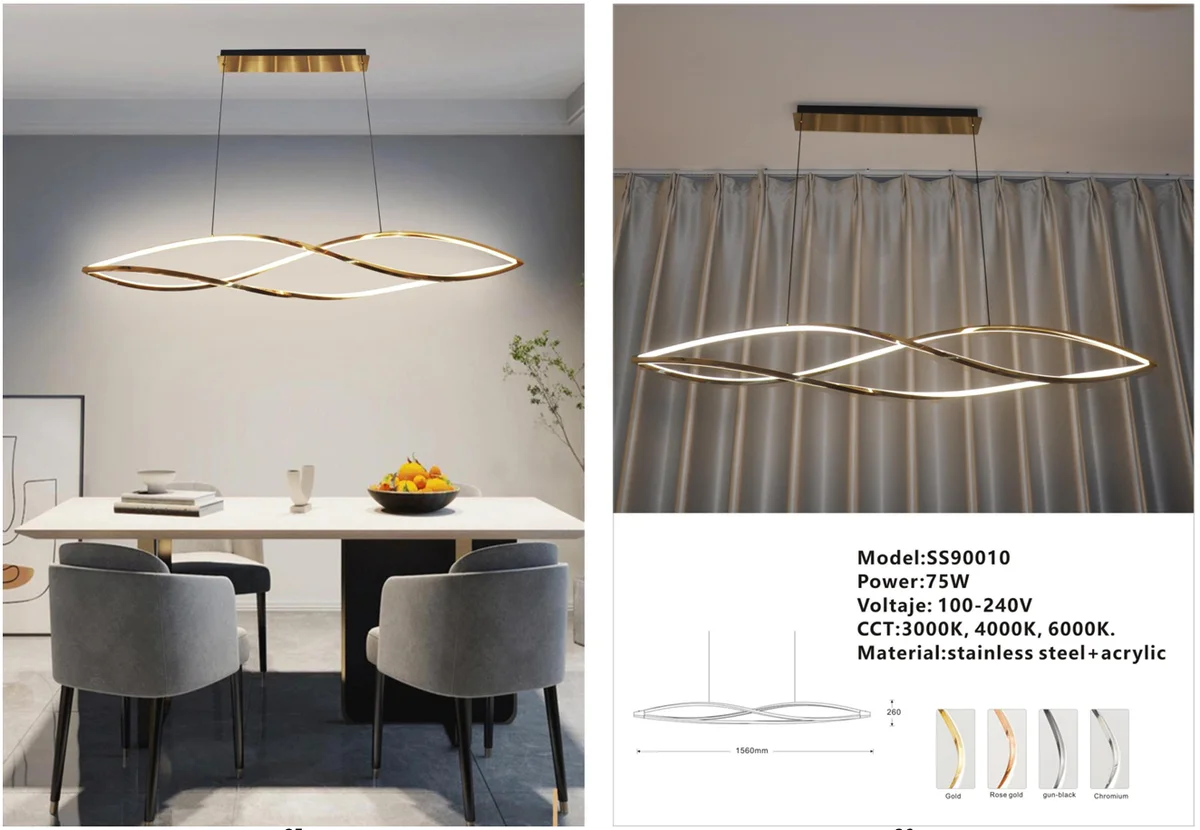 Oval Ring Chandelier for Modern Dining Spaces
