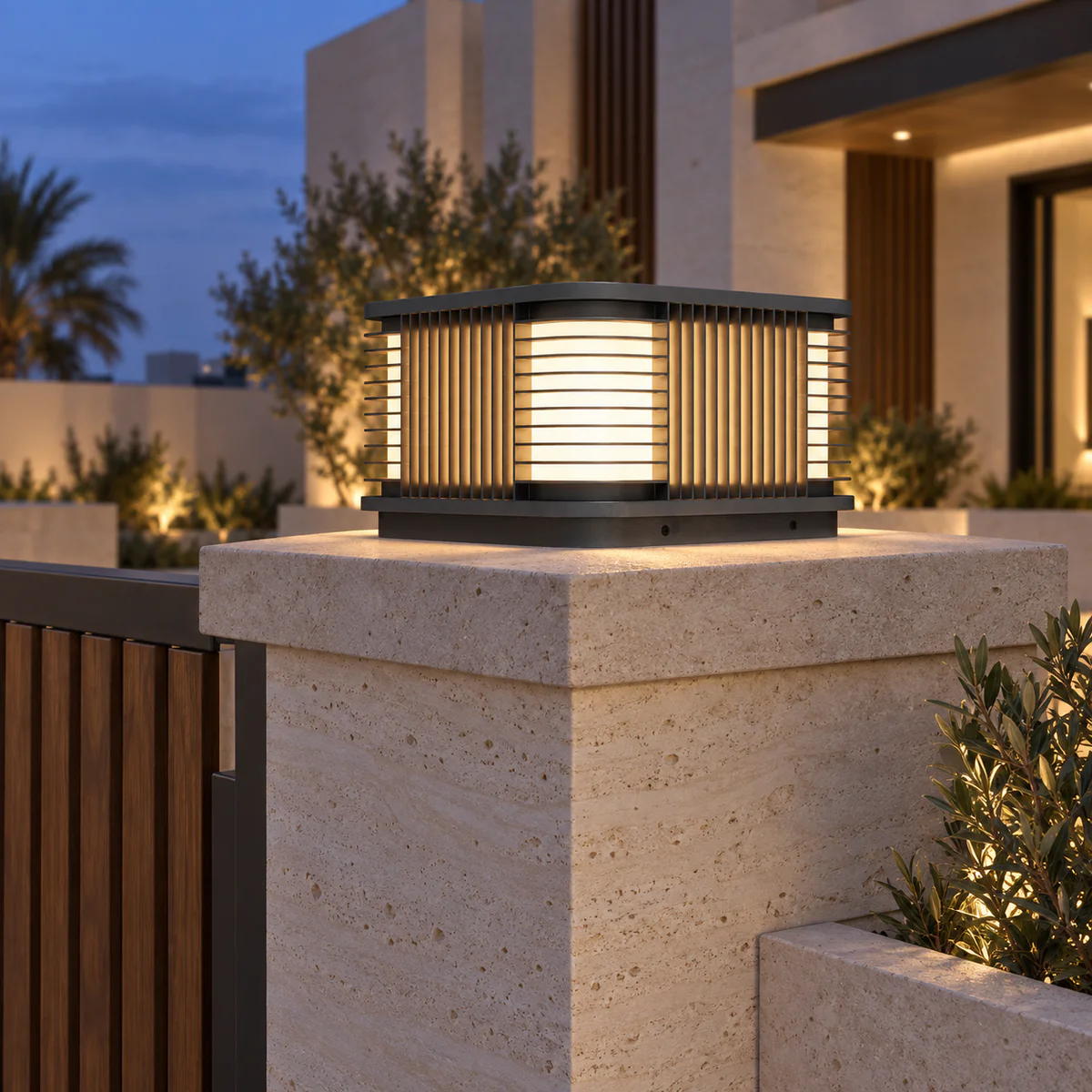 IP65 Solar & Wired LED Garden Post Cap Light – Model 3158