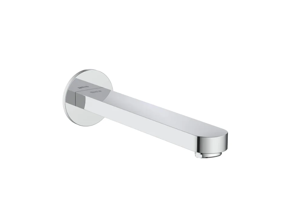 ROCA KAY Wall-Mounted Bath Spout – Chrome | 215 mm