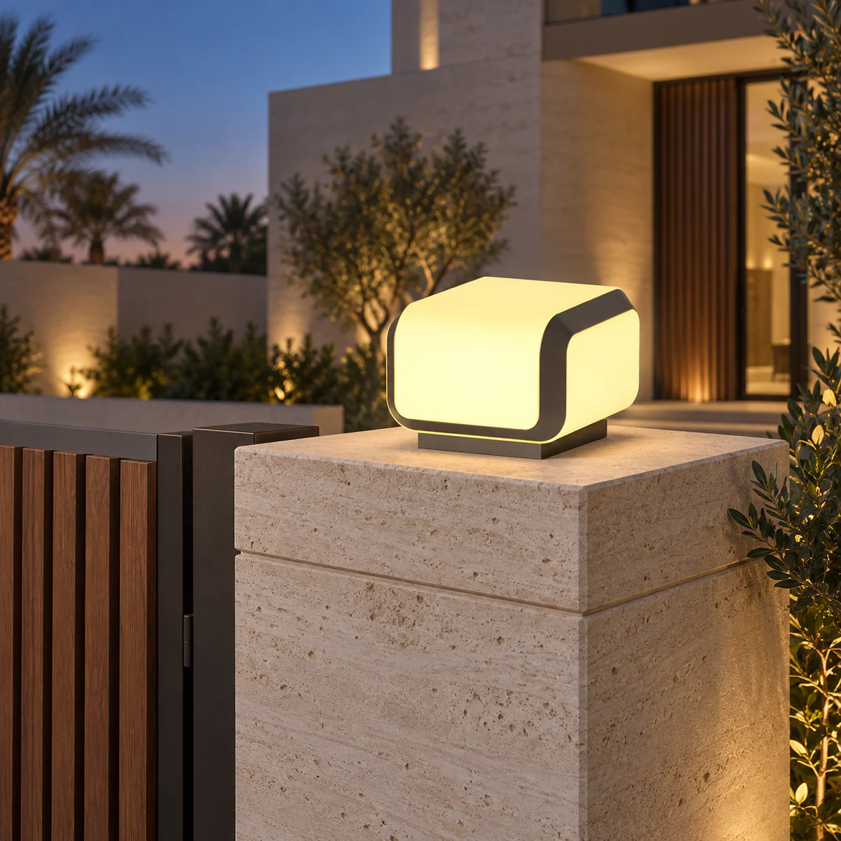 IP65 Solar & Wired LED Garden Post Cap Light – Model 3141