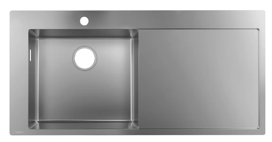 hansgrohe S71 S716-F450 Kitchen Sink with Right Drainer – Stainless Steel