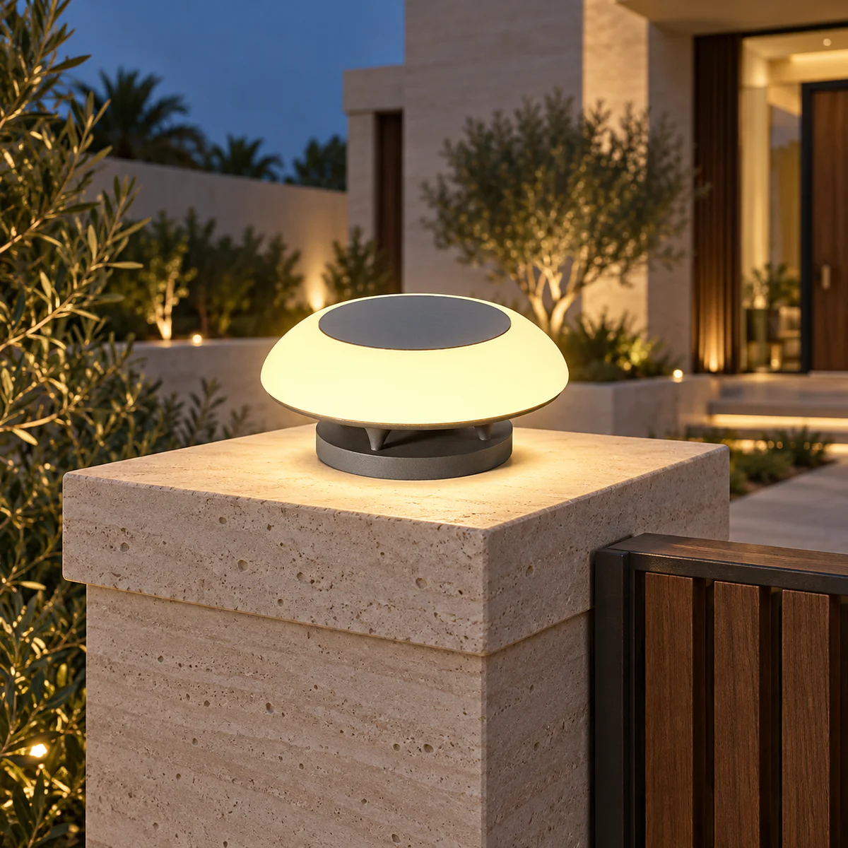 IP65 Solar & Wired LED Garden Post Cap Light – Model 2540