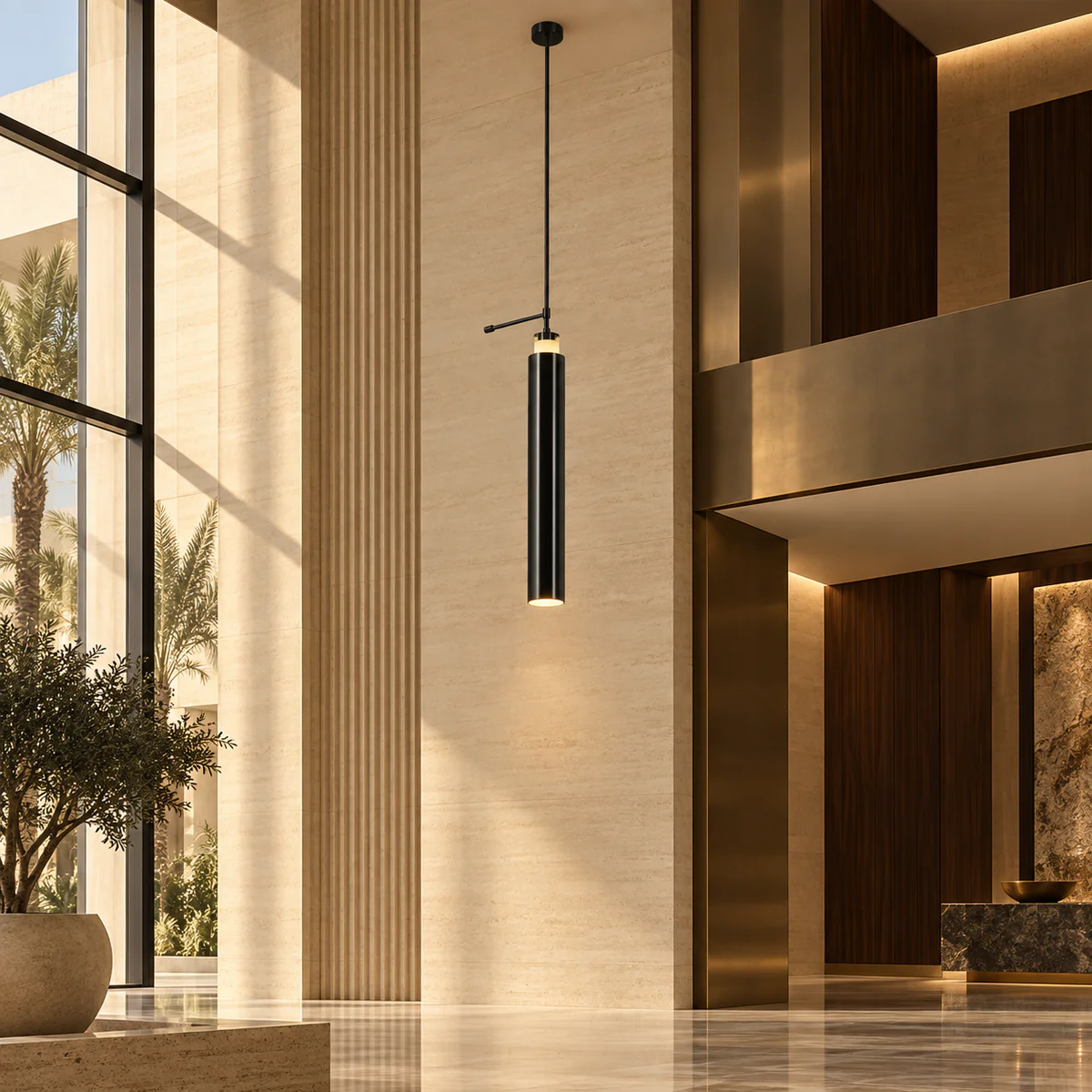 Architectural Hotel Wall Pendant Light - Model MB84839