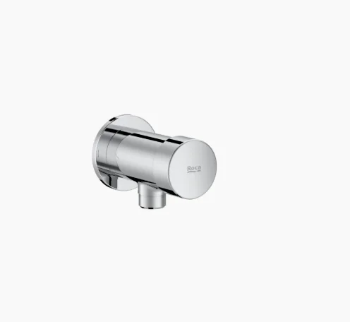 Roca FLUENT Self-Closing Wall-Mounted Urinal Faucet – Angle Shut-Off Cock – 20 L/min
