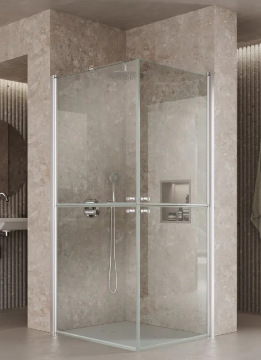 ROCA ACCESS Corner Shower Enclosure – Independent Split Swing Doors
