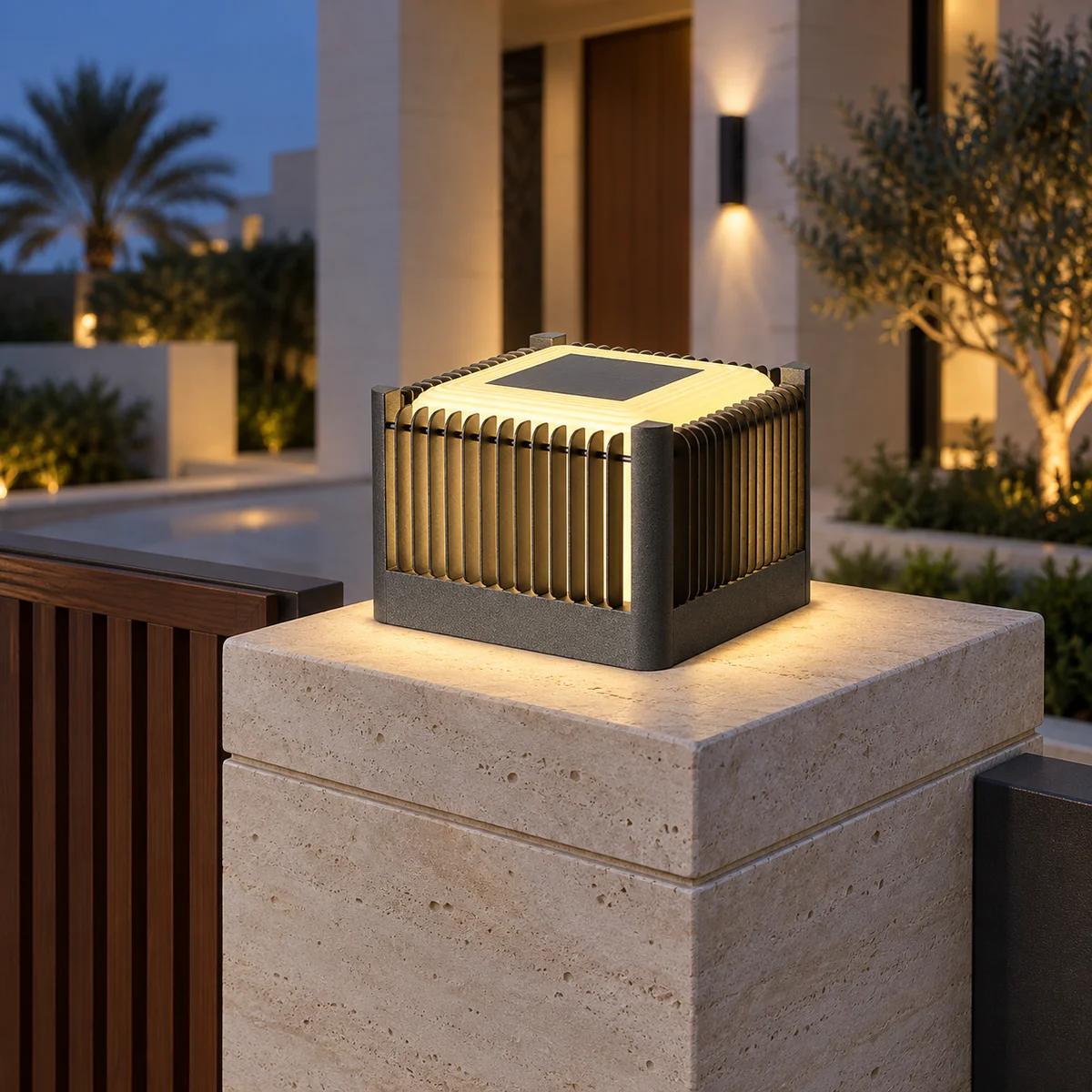 IP65 Solar & Wired LED Garden Post Cap Light – Model 2604