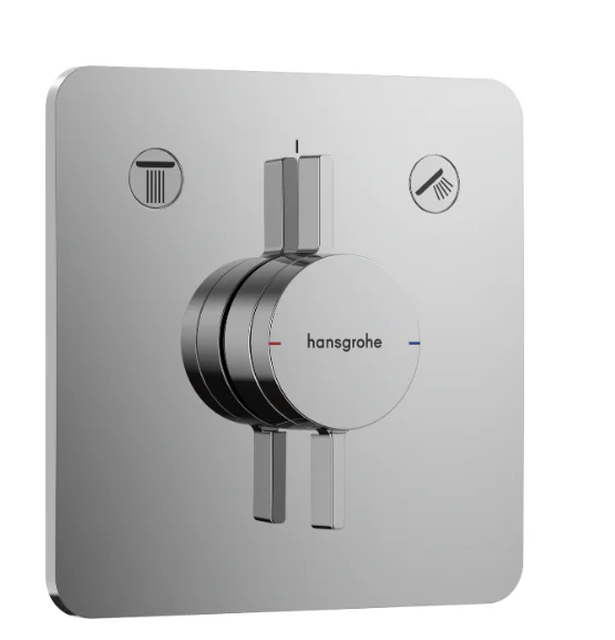 hansgrohe DuoTurn Q 2-Function Concealed Shower Mixer – Chrome