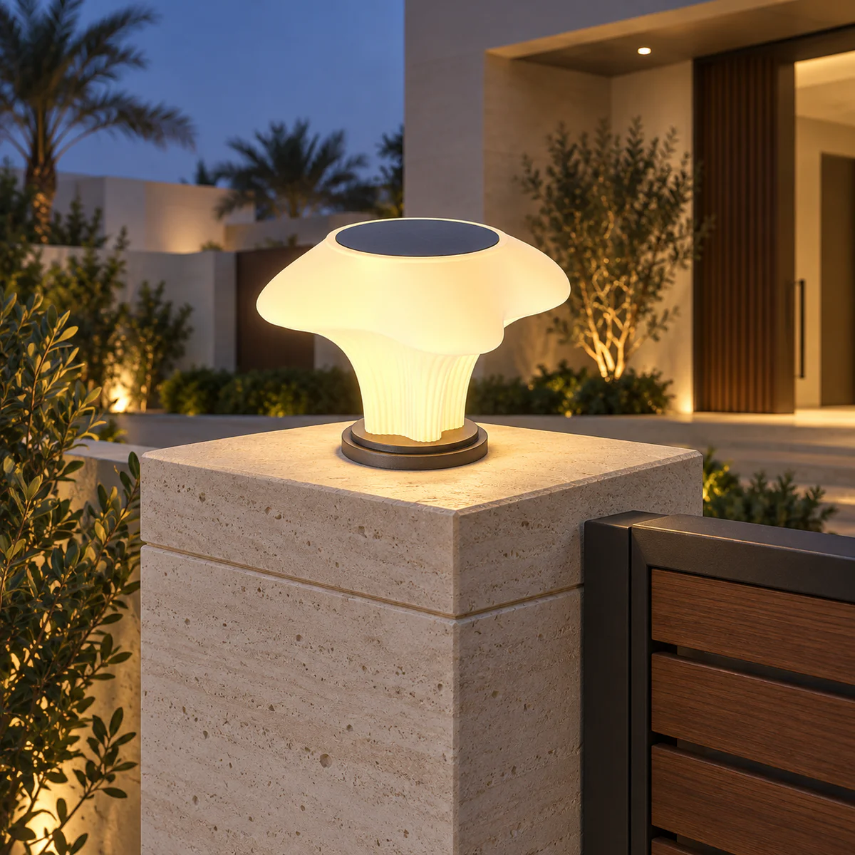 IP65 Solar & Wired LED Garden Post Cap Light – Model 3120