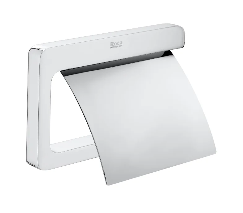ROCA TEMPO Toilet Roll Holder with Cover – Chrome