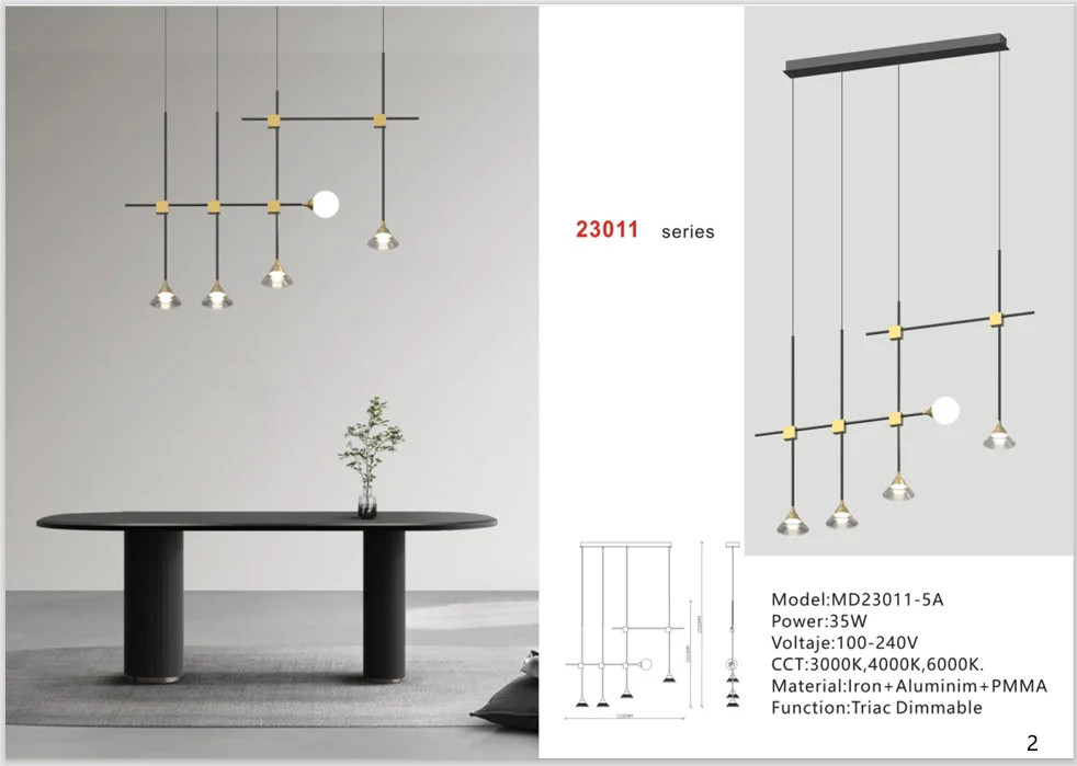 Modern Multi-Light Glass Pendant for Villas and Showrooms