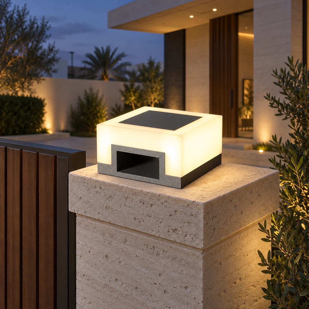 IP65 Solar & Wired LED Garden Post Cap Light – Model 2565