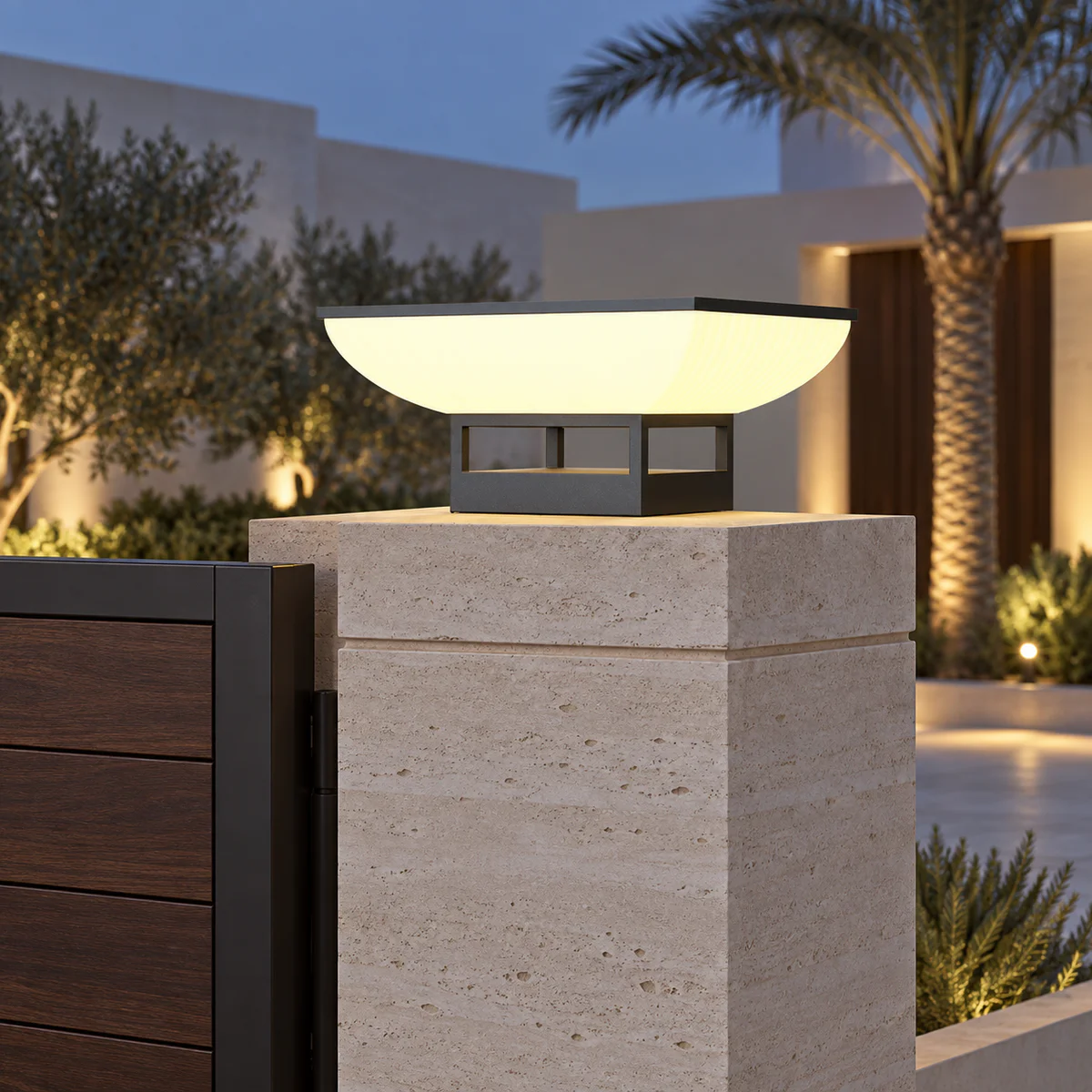 IP65 Solar & Wired LED Garden Post Cap Light – Model 2512