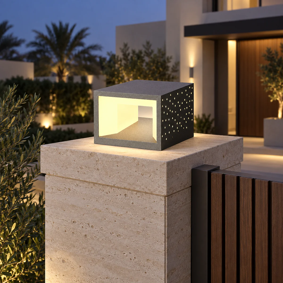 IP65 Solar & Wired LED Garden Post Cap Light – Model 2515