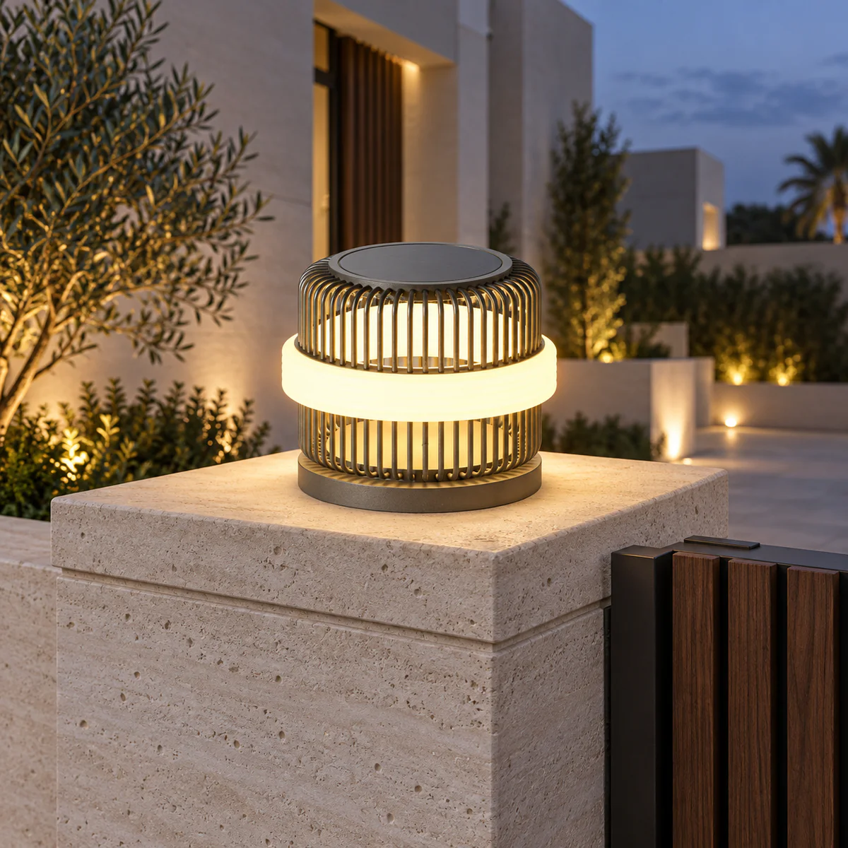 IP65 Solar & Wired LED Garden Post Cap Light – Model 2602
