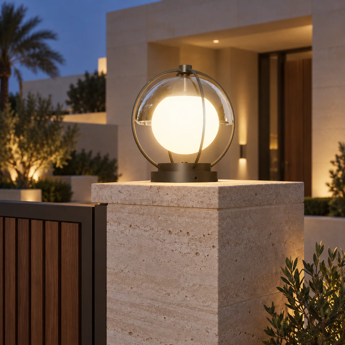 IP65 Solar & Wired LED Garden Post Cap Light – Model 4240