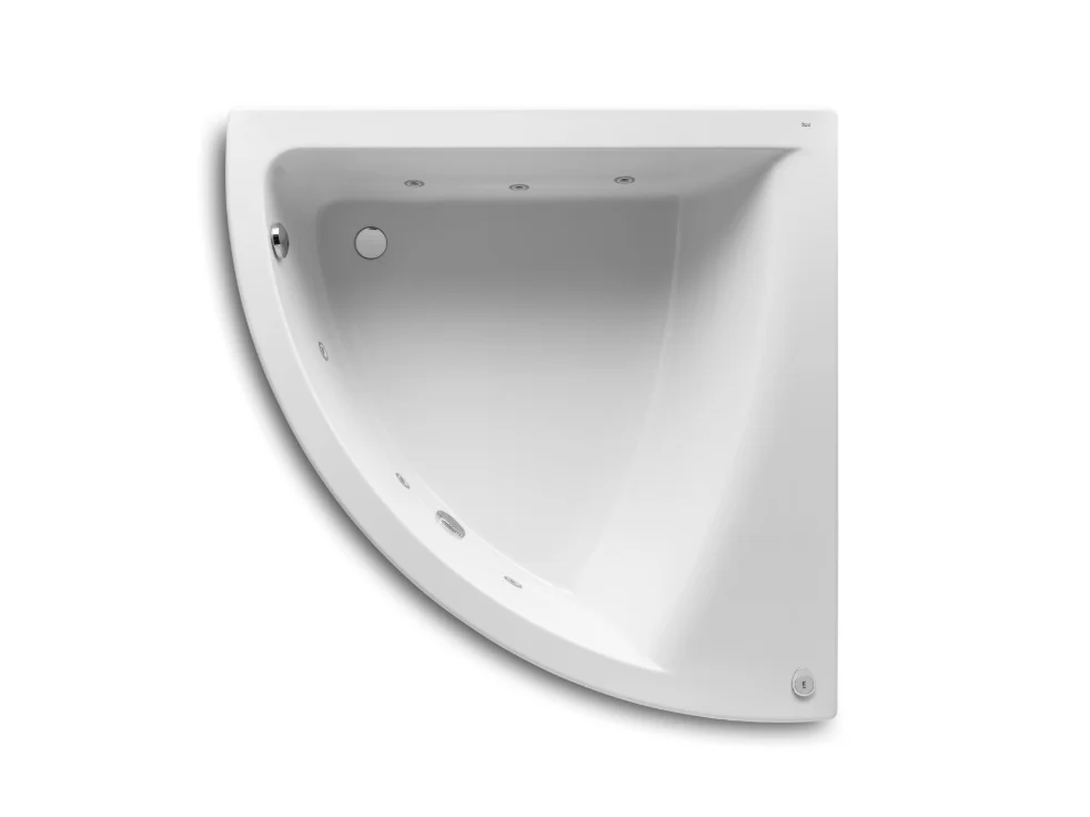 Roca Easy Acrylic Corner Bath with Tonic Hydromassage