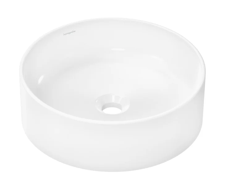 hansgrohe Xuniva S 400 Round Countertop Basin – White