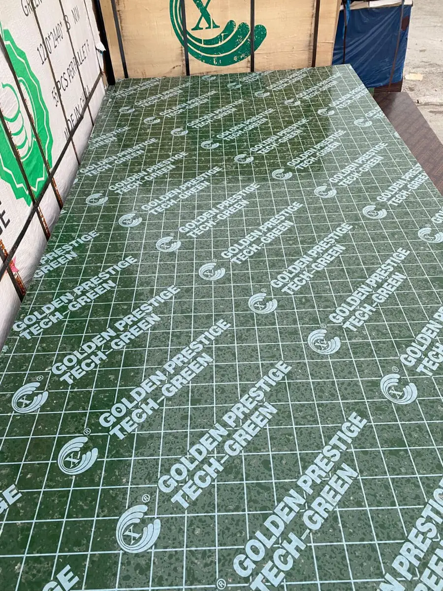 18 MM MARINE PLYWOOD GOLDEN PERSTIGE GREEN UPTO 10-12 TIMES USAGE 18MM X 1.22 X 2.44