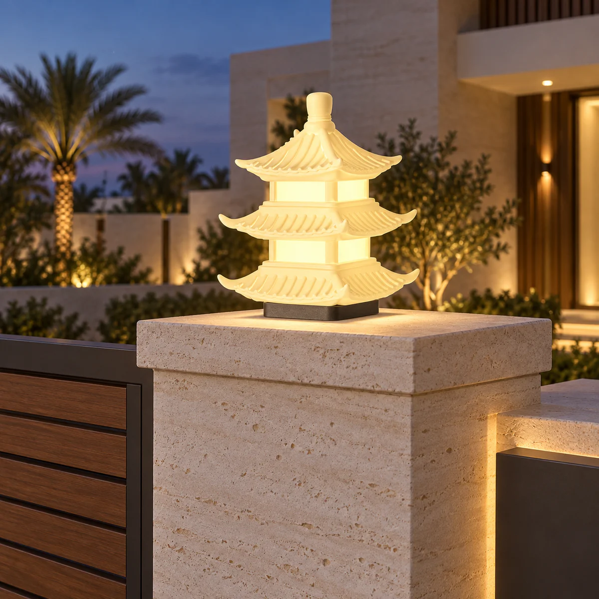 IP65 Solar & Wired LED Garden Post Cap Light – Model 2578