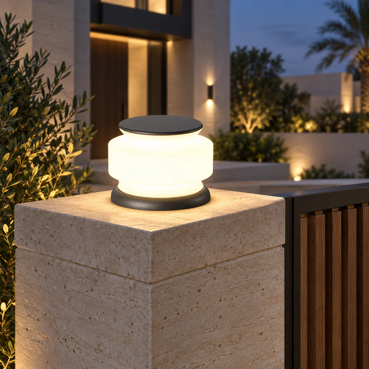 IP65 Solar & Wired LED Garden Post Cap Light – Model 2538