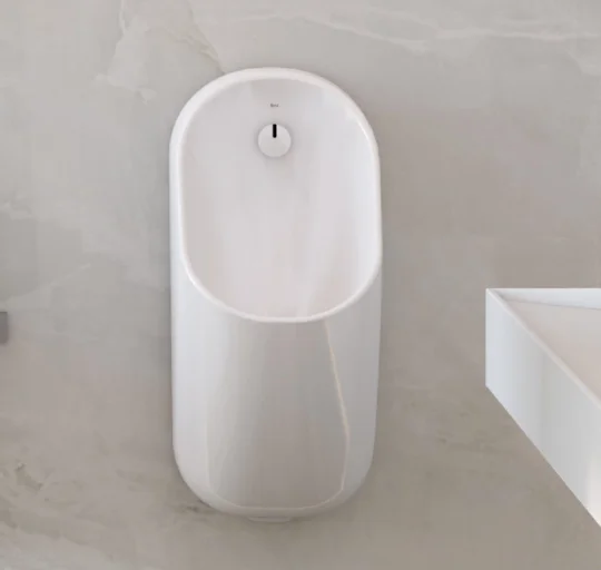 Roca Electronic Wall-Hung Urinal with Presence Sensor