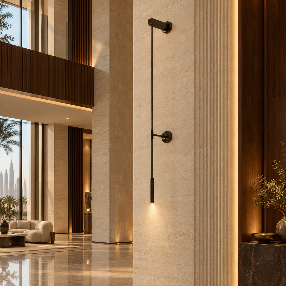Architectural Hotel Wall Pendant Light - Model MB84189
