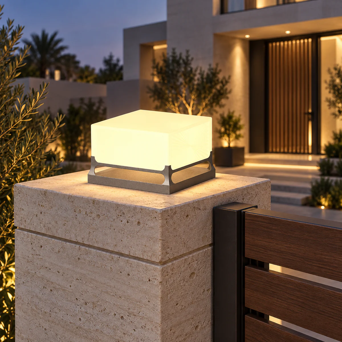 IP65 Solar & Wired LED Garden Post Cap Light – Model 3140