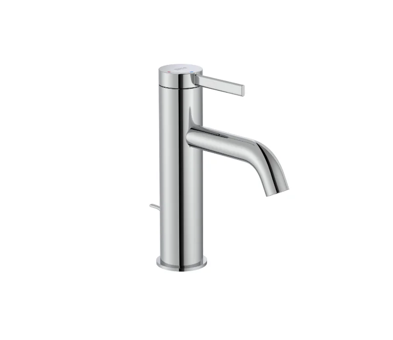 Roca ONA Single-Lever Basin Mixer Faucet with Pop-Up Waste – Cold Start, S-Size